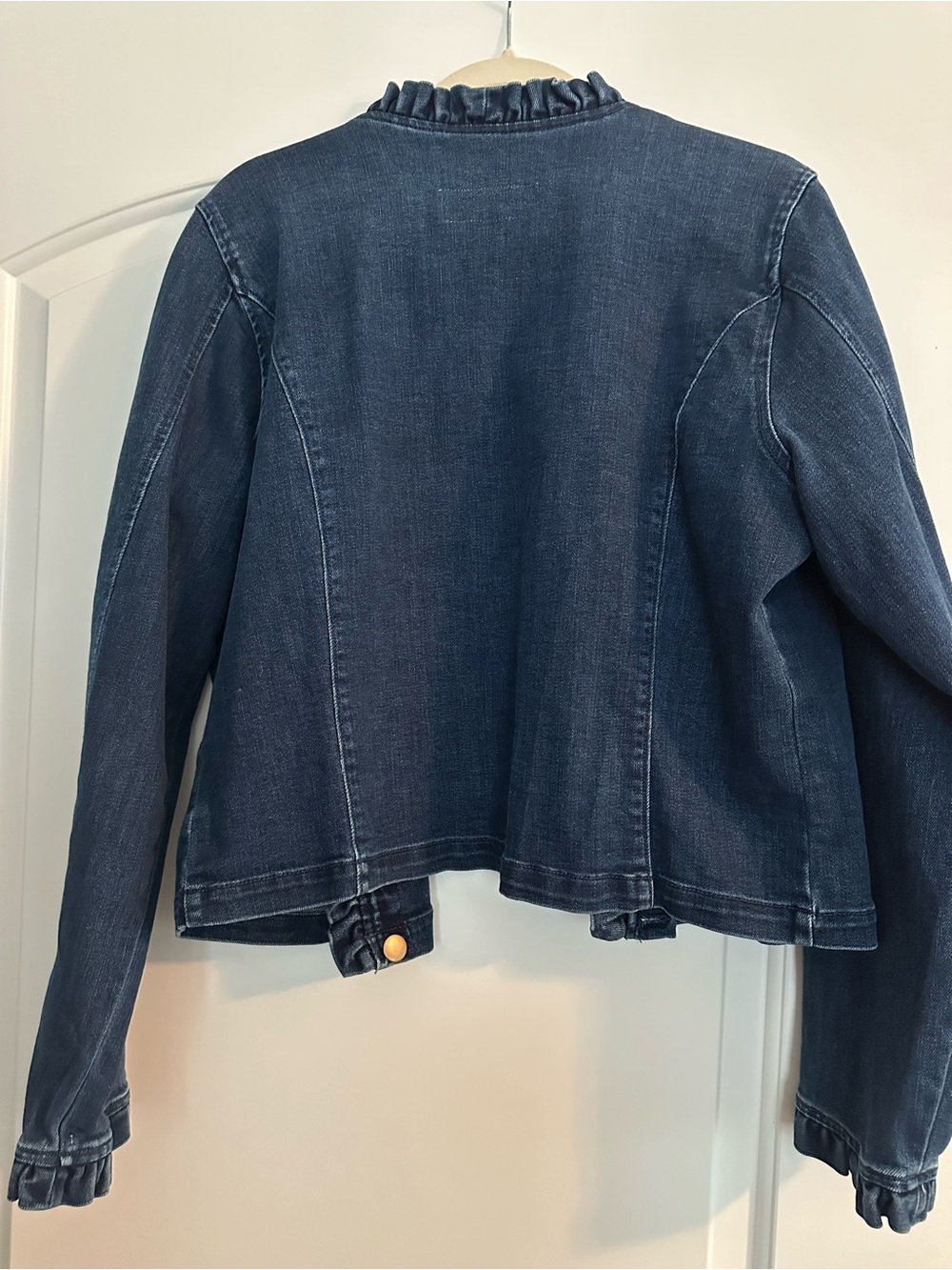 Draper James Ruffle-Trim Denim Jacket - Picture 4 of 4